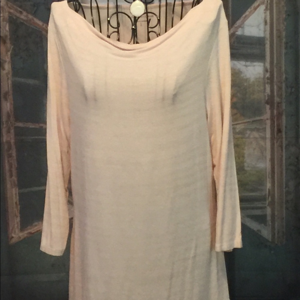 Coldwater Creek Cream/metallic tunic